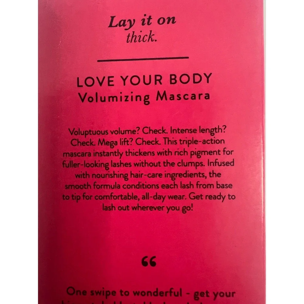Laura Geller‎ Love Your Body Volumizing Mascara Black 0.29oz New